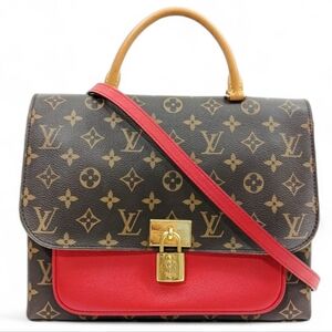 Louis Vuitton Monogram Crossbody with Red Accents